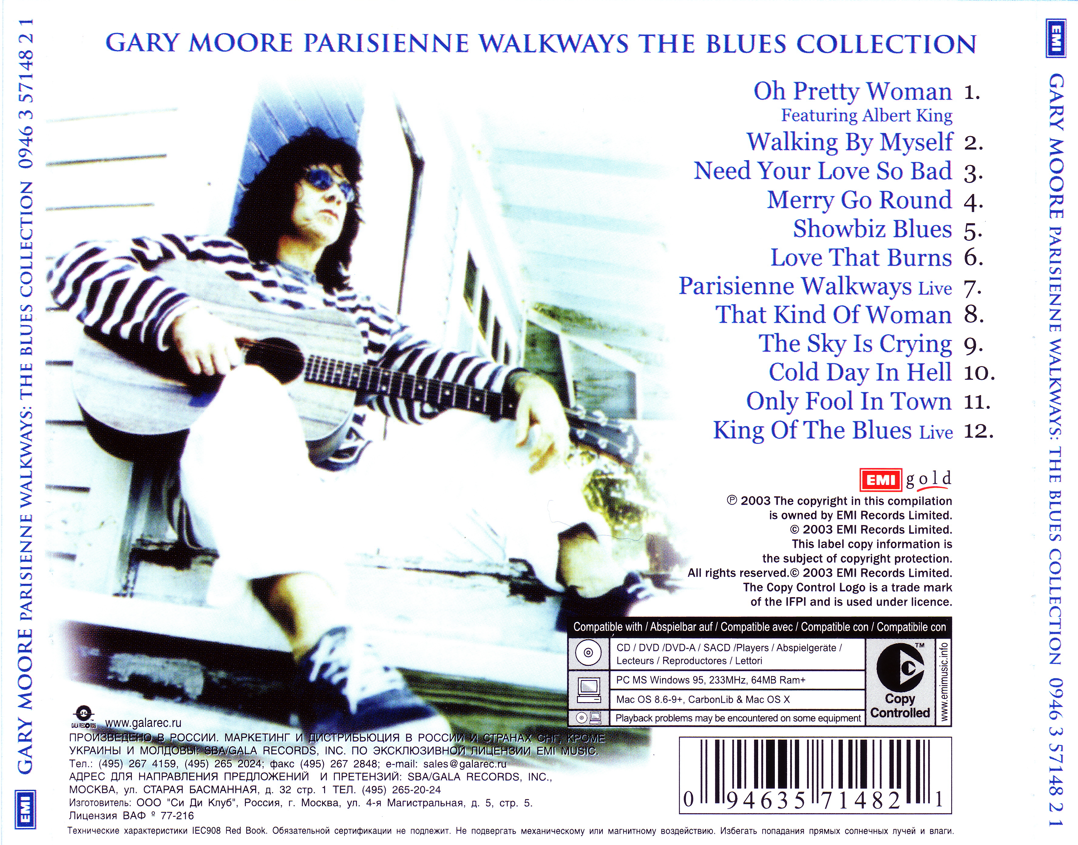 Gary Moore Parisienne Walkways The Blues Collection Back Rus Cd Covers Cover Century Over 500 000 Album Art Covers For Free
